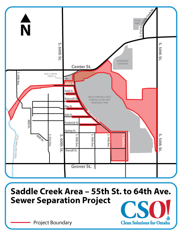 Project Map: Saddle Creek Area