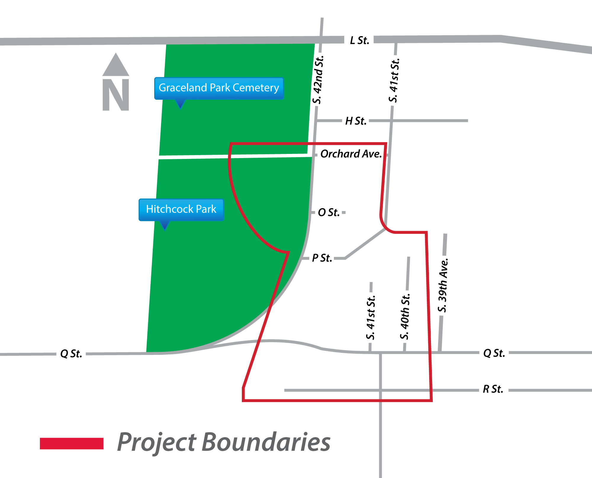 Project Map: 42nd Street & Q Street Sewer Separation Project