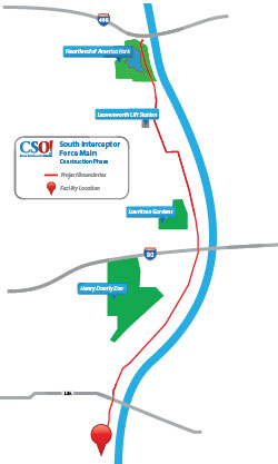 Project Map: South Interceptor Force Main