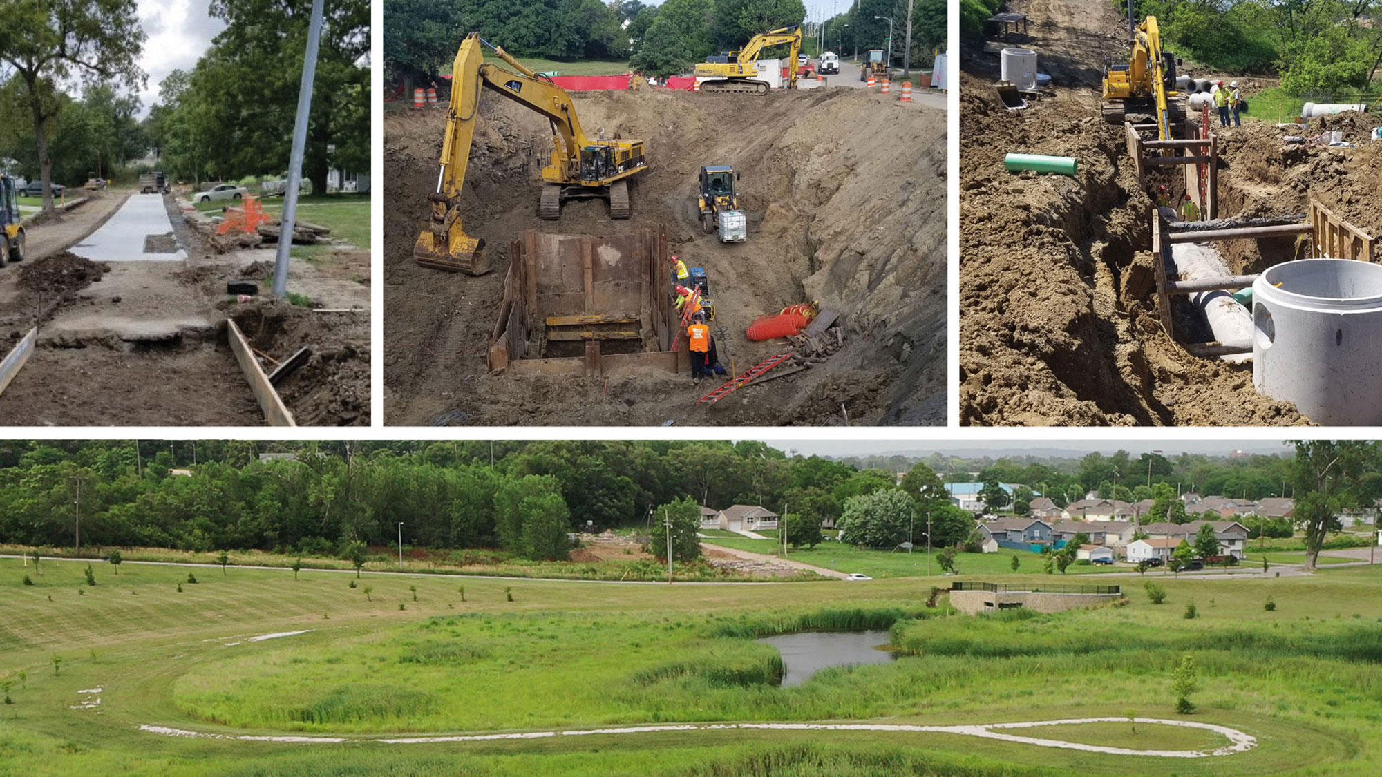 Photo of the Long term Control Plan project site